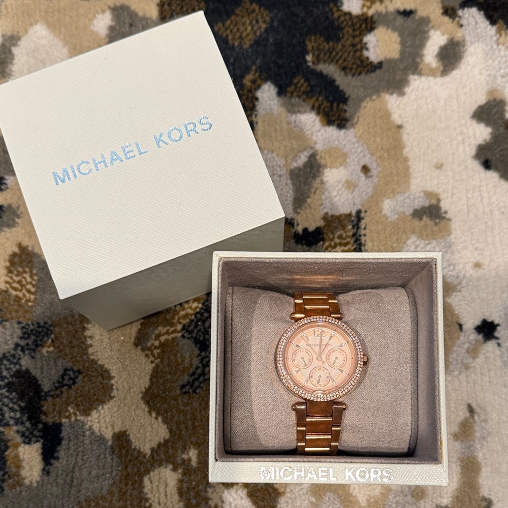 Michael Kors Rose Gold-Tone Watch